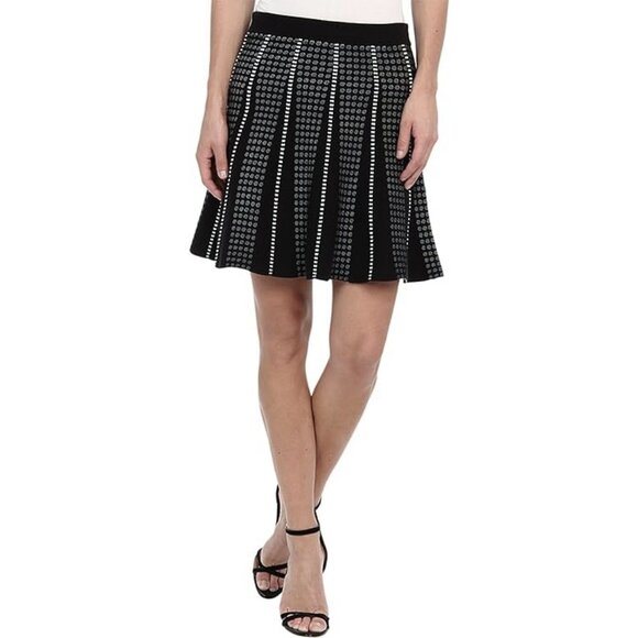 BCBGMaxAzria Yaz Piping Trim A-Line Skirt ASO Taylor Swift - Picture 3 of 12